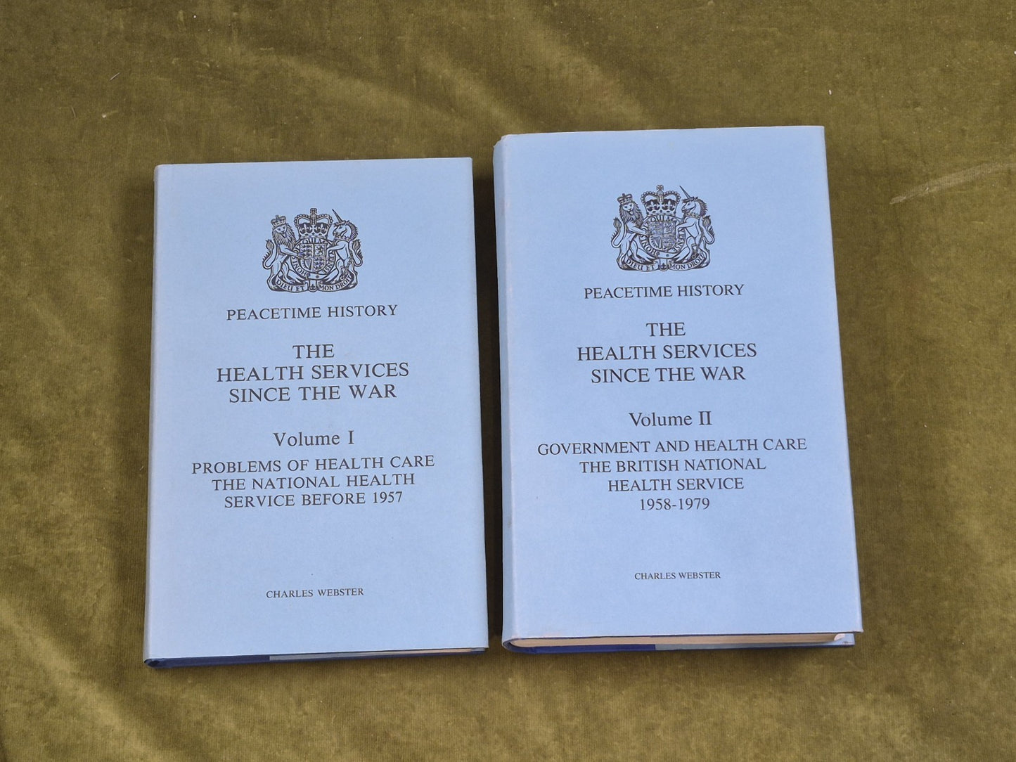 The Health Services Since the War Vols 1&2 - Charles Webster HMSO 1988 HB DJ0