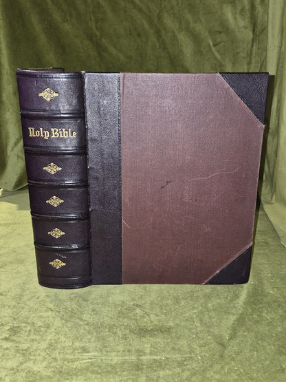 Holy Bible With Notes & Observations By Rev. John Brown Large Family Bible VGC0