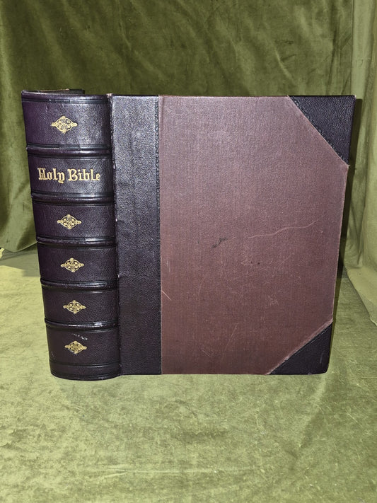 Holy Bible With Notes & Observations By Rev. John Brown Large Family Bible VGC0
