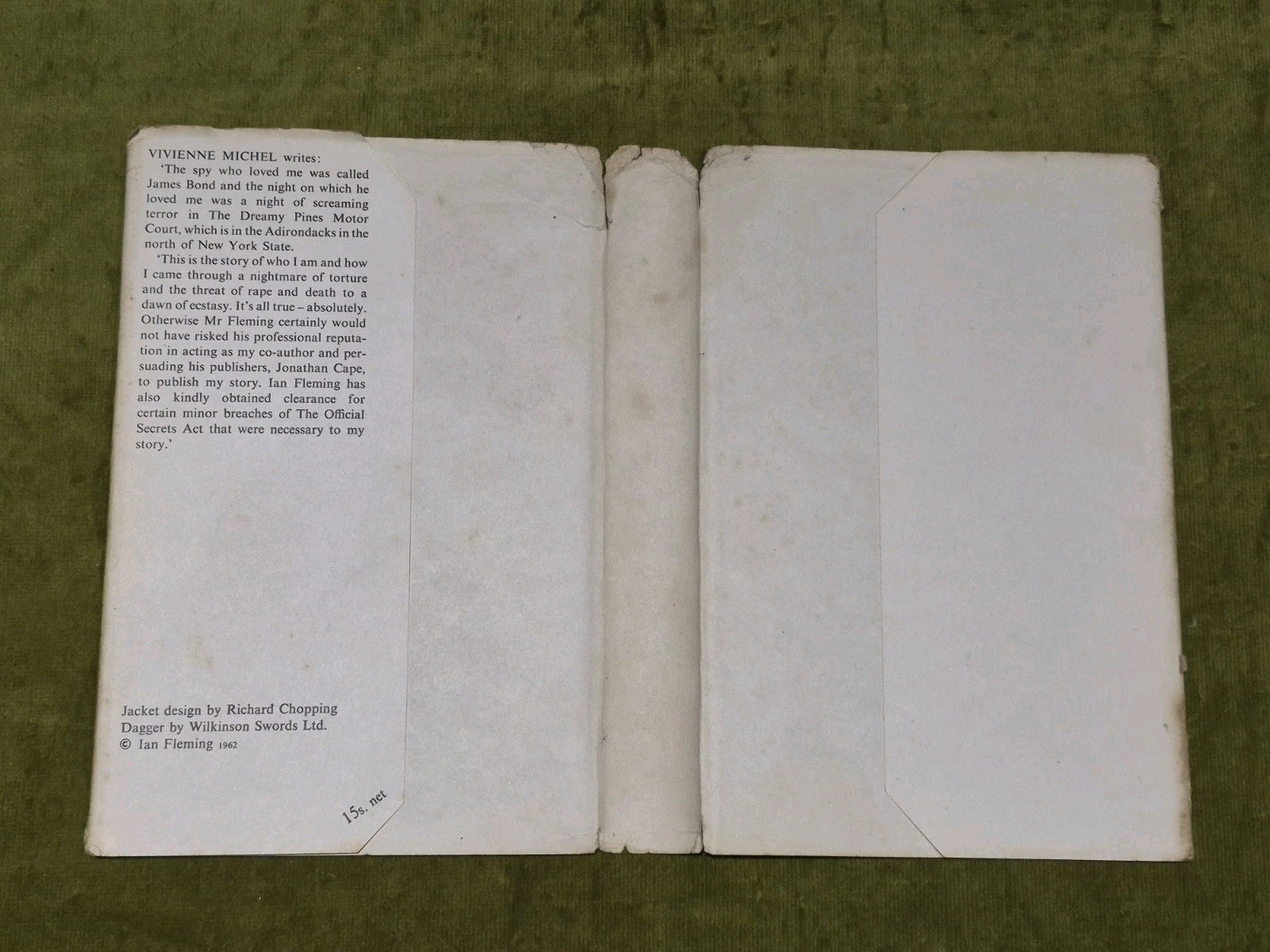 The Spy Who Loved Me - Ian Fleming 1st Edition 2nd Impression Jonathan Cape 19623