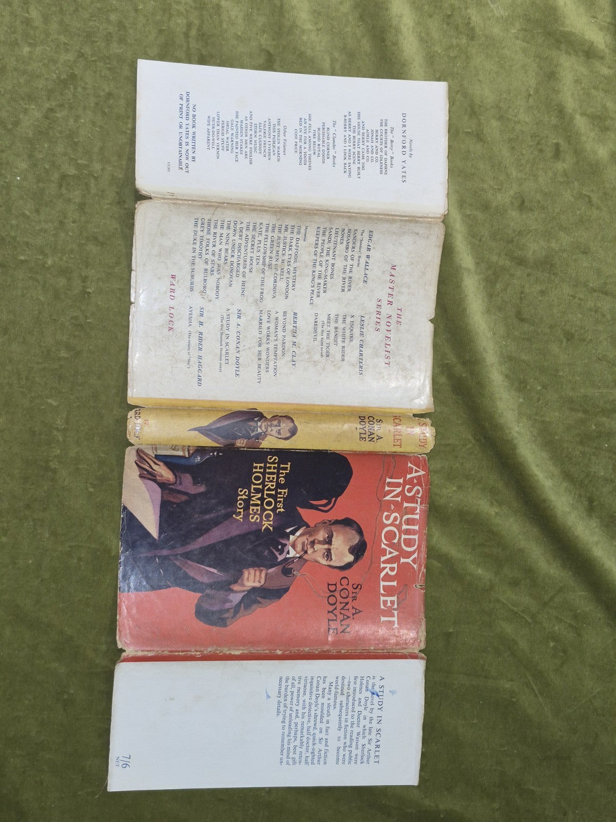 A Study in Scarlet Conan Doyle Sherlock Holmes Ward Lock c.19502