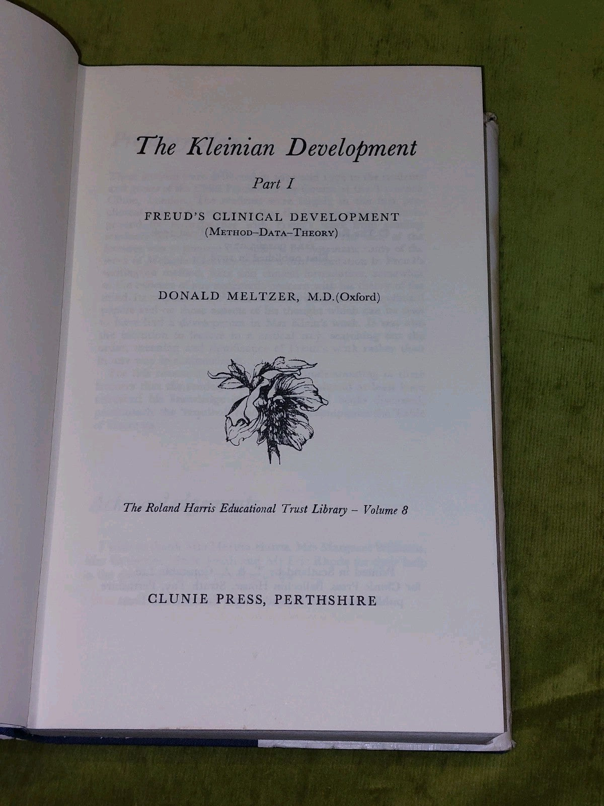 The Kleinian Development - Parts 1-3 - Donald Meltzer [Clunie Press] (1978) Hb3
