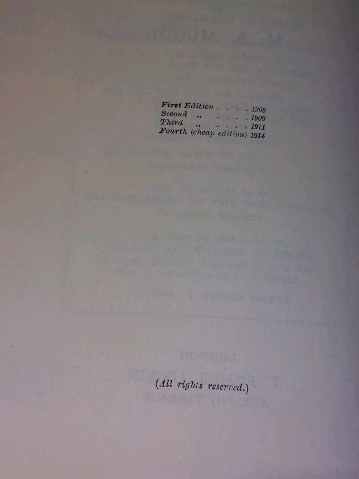 Friedrich Nietzsche, His Life and Work by Mugge (1914)5