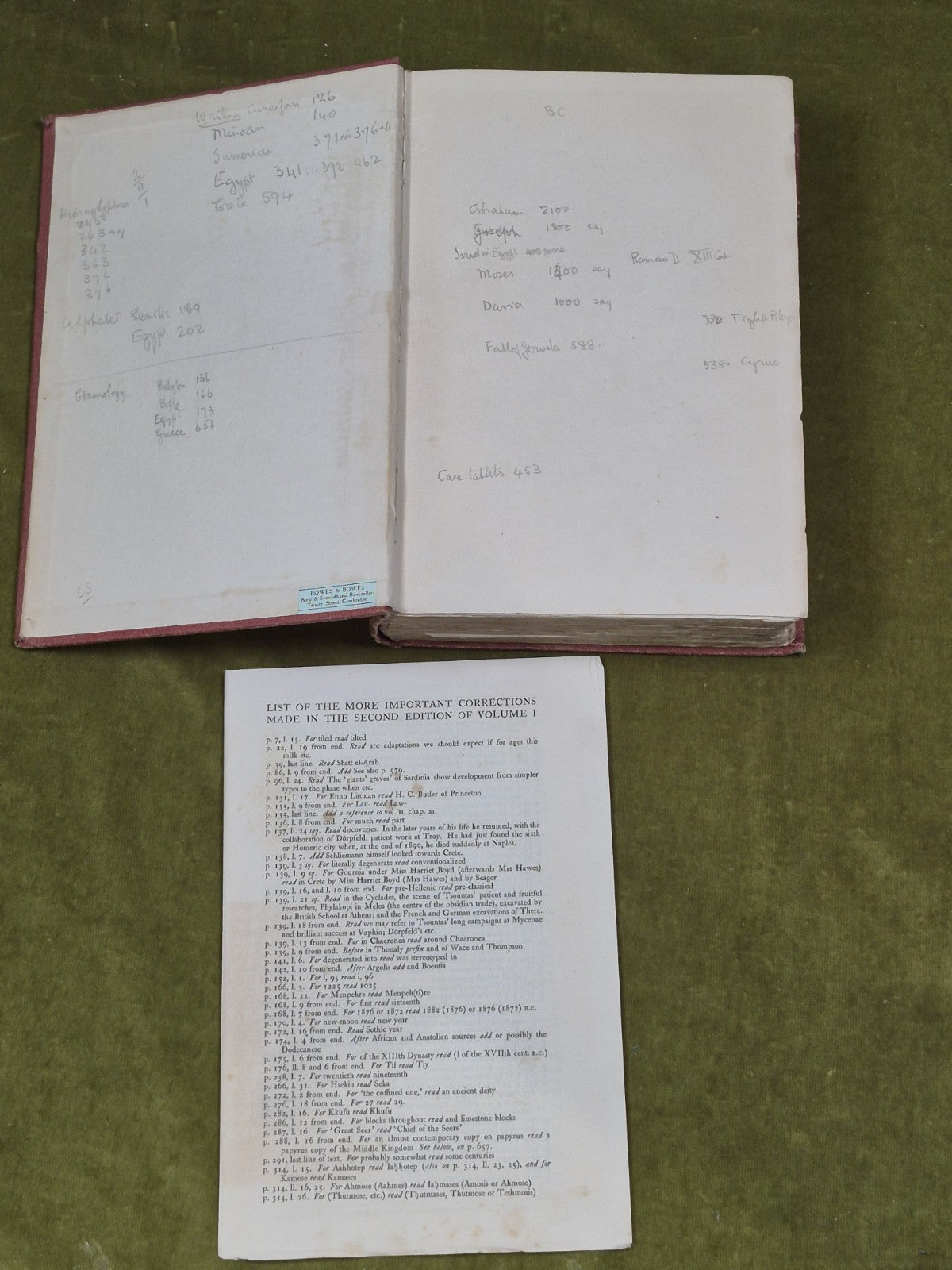The Cambridge Ancient History Volume 1 - Egypt & Babylonia 19233
