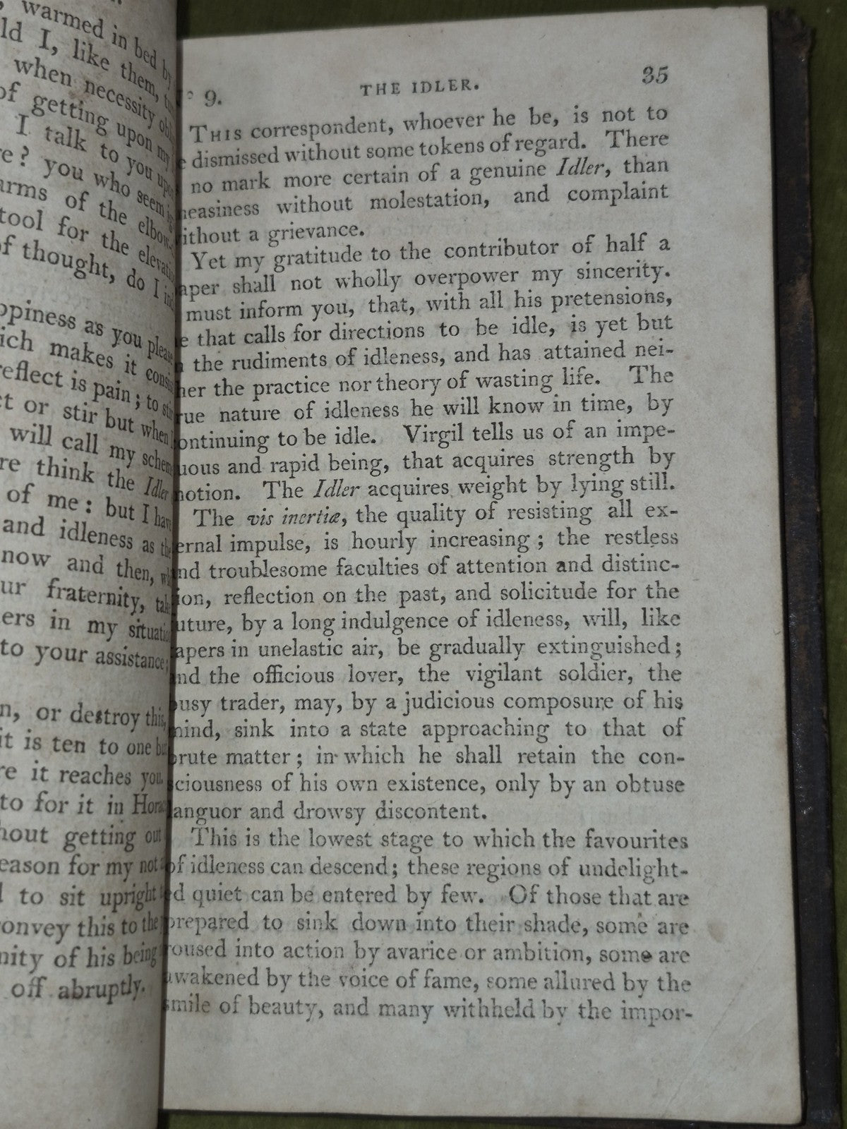 The Idler Samuel L Johnson Vol 1 1806 Bell & Bradfute Edinburgh8