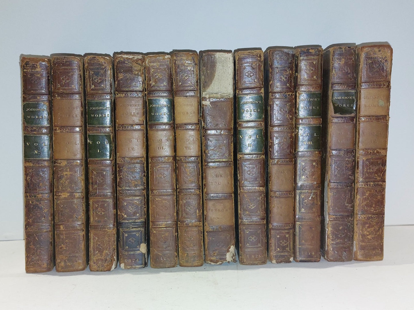 The Works Of Samuel Johnson Complete Set Of 12 Twelve Volumes (1824) Leather0
