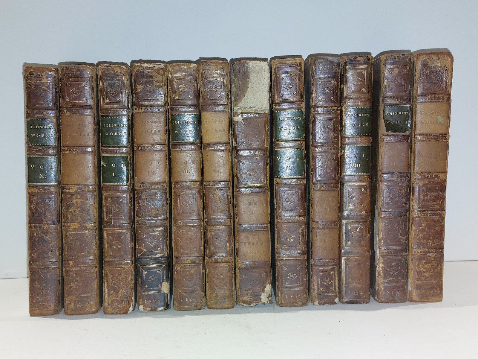 The Works Of Samuel Johnson Complete Set Of 12 Twelve Volumes (1824) Leather0