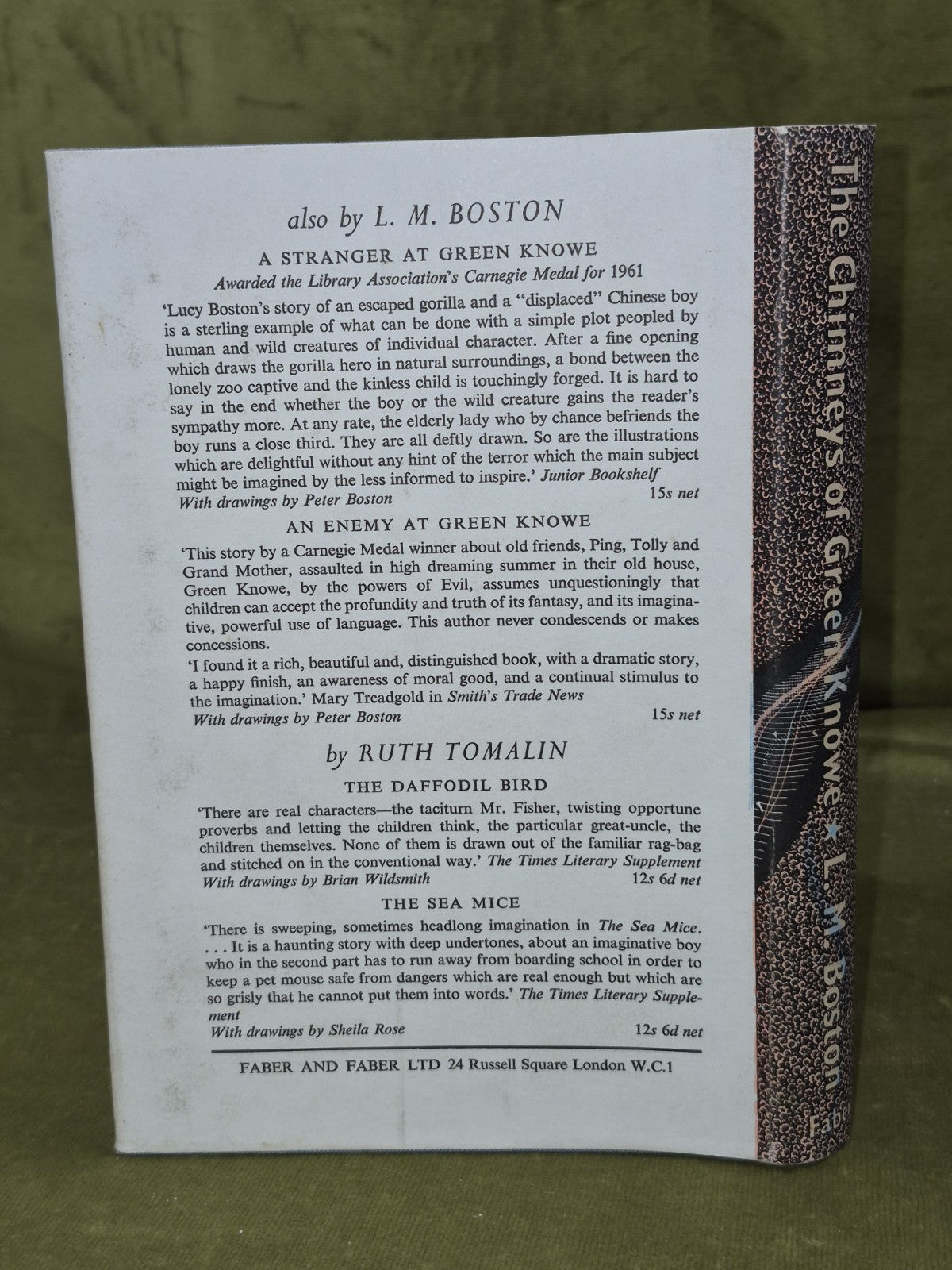 The Chimneys of Green Knowe First Edition Third Impression L M Boston 19651