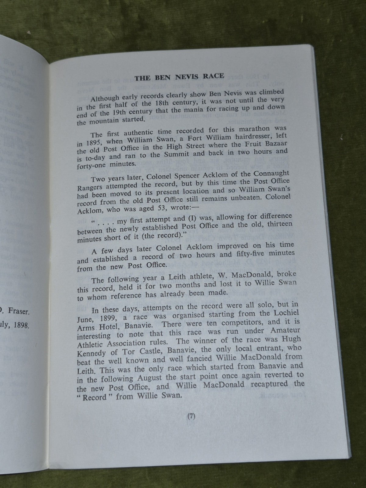 The Ben Nevis Race by Charles Steel (1956) with Sir James Wordie letters4