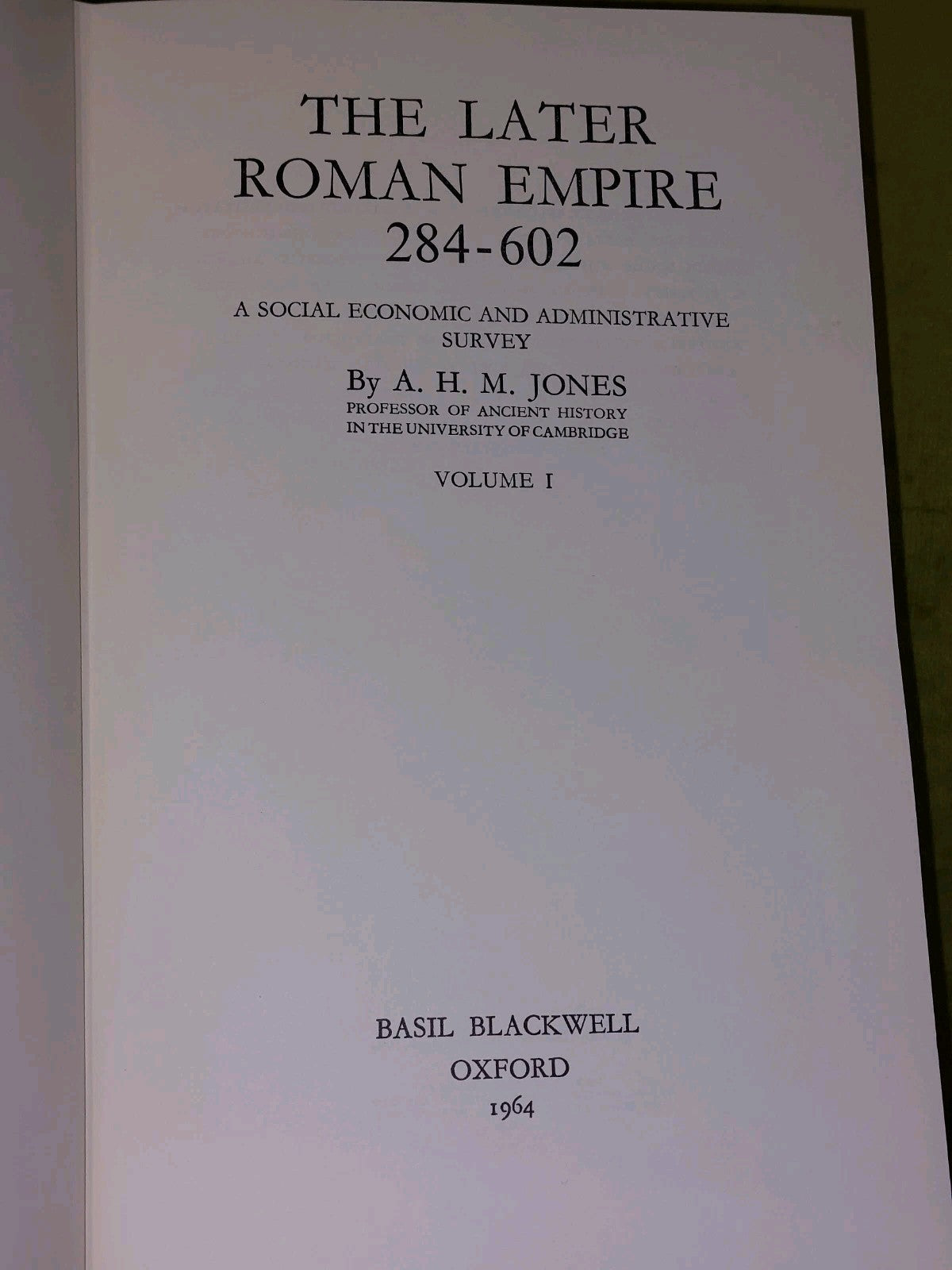 A H M Jones The Later Roman Empire 284-602 THREE VOLUMES AND MAPS 1st Ed (1964)9