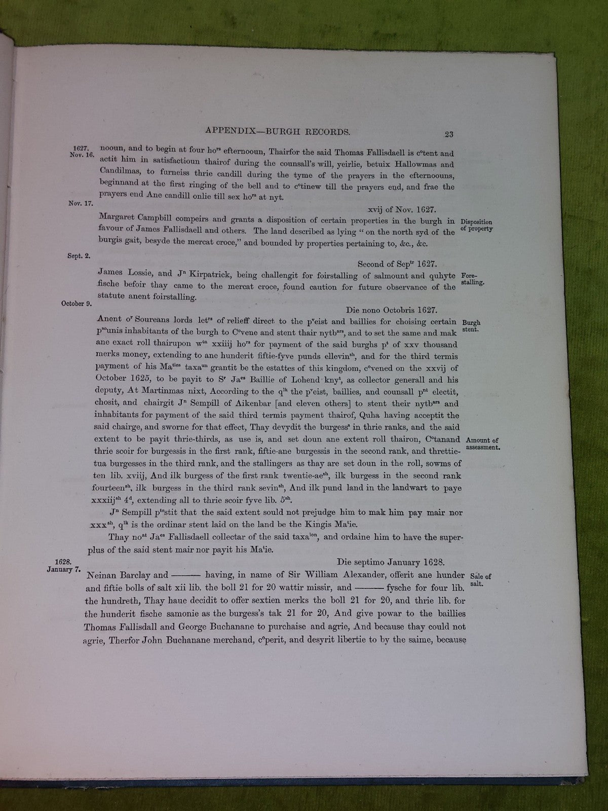 Dumbarton Burgh Records 16271746 (1860)7