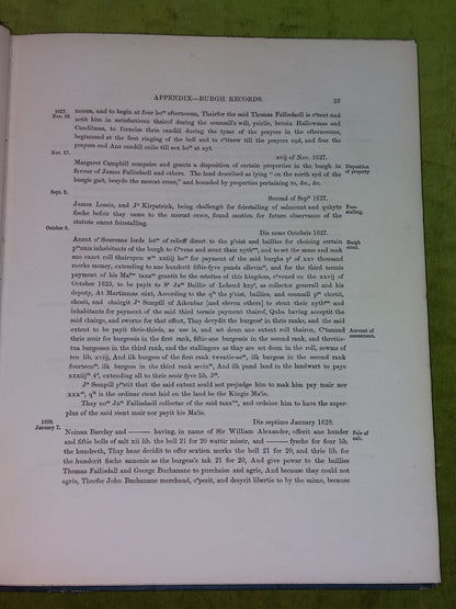 Dumbarton Burgh Records 16271746 (1860)7