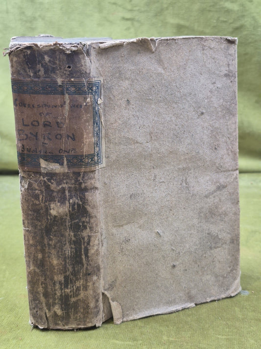 Correspondence of Lord Byron With a Friend 1825 Restoration Project Complete Set0