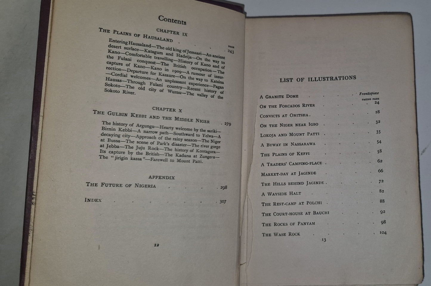1911 On Horseback Through Nigeria  Folding Map 1st Edition Illustrated.7
