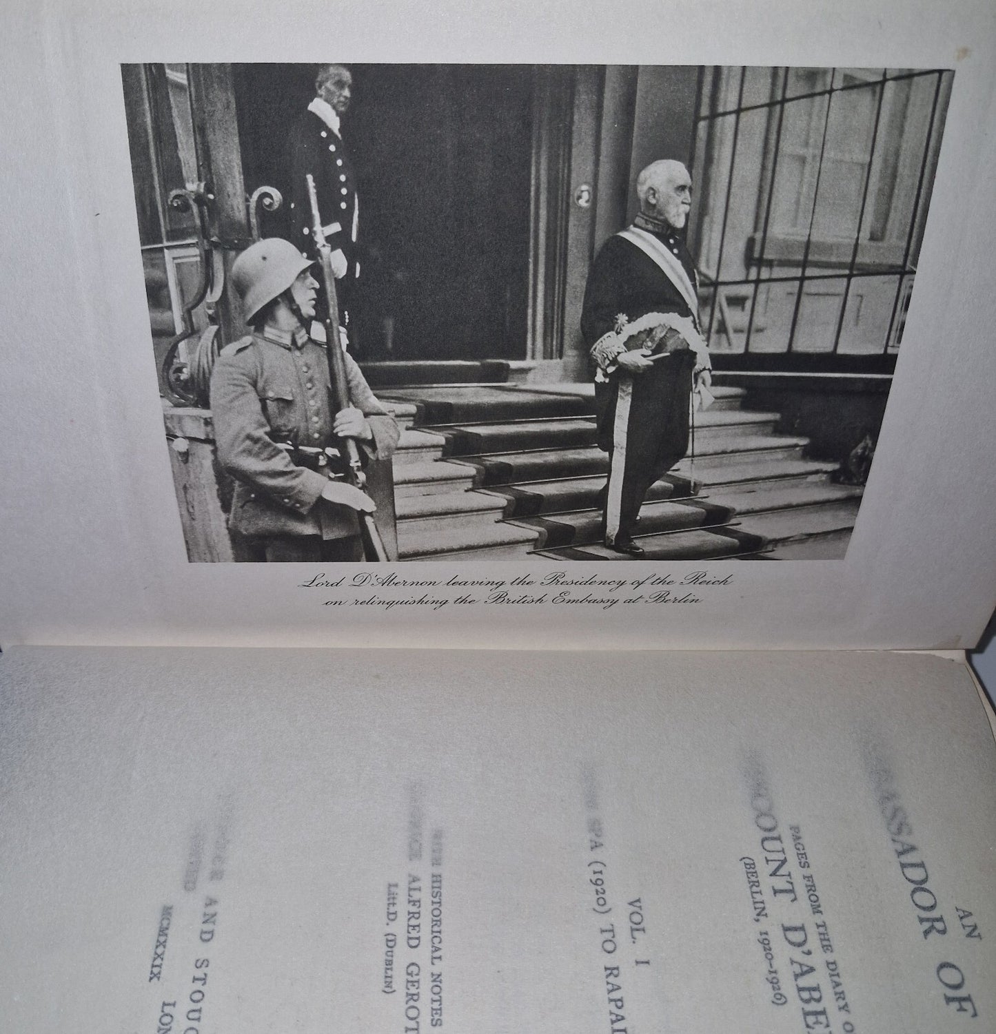 Diary of Lord d'Abernon, An Ambassador of Peace  3 Volume Set Hodder 1929306