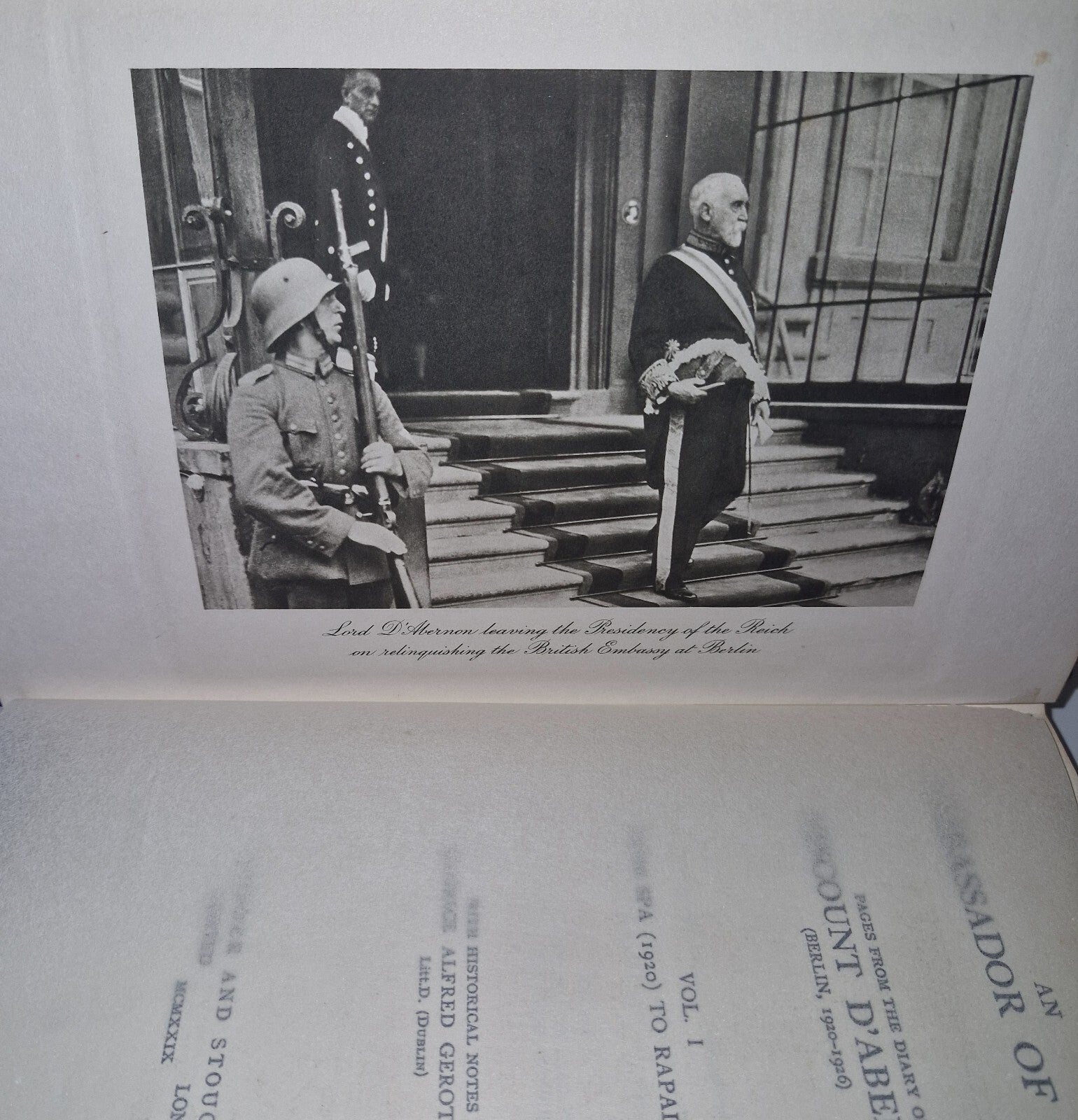 Diary of Lord d'Abernon, An Ambassador of Peace  3 Volume Set Hodder 1929306