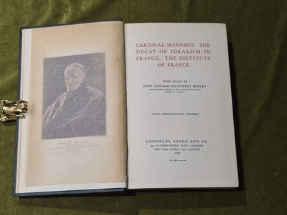 Cardinal Manning And Other Essays - J.E.C. Bodley4