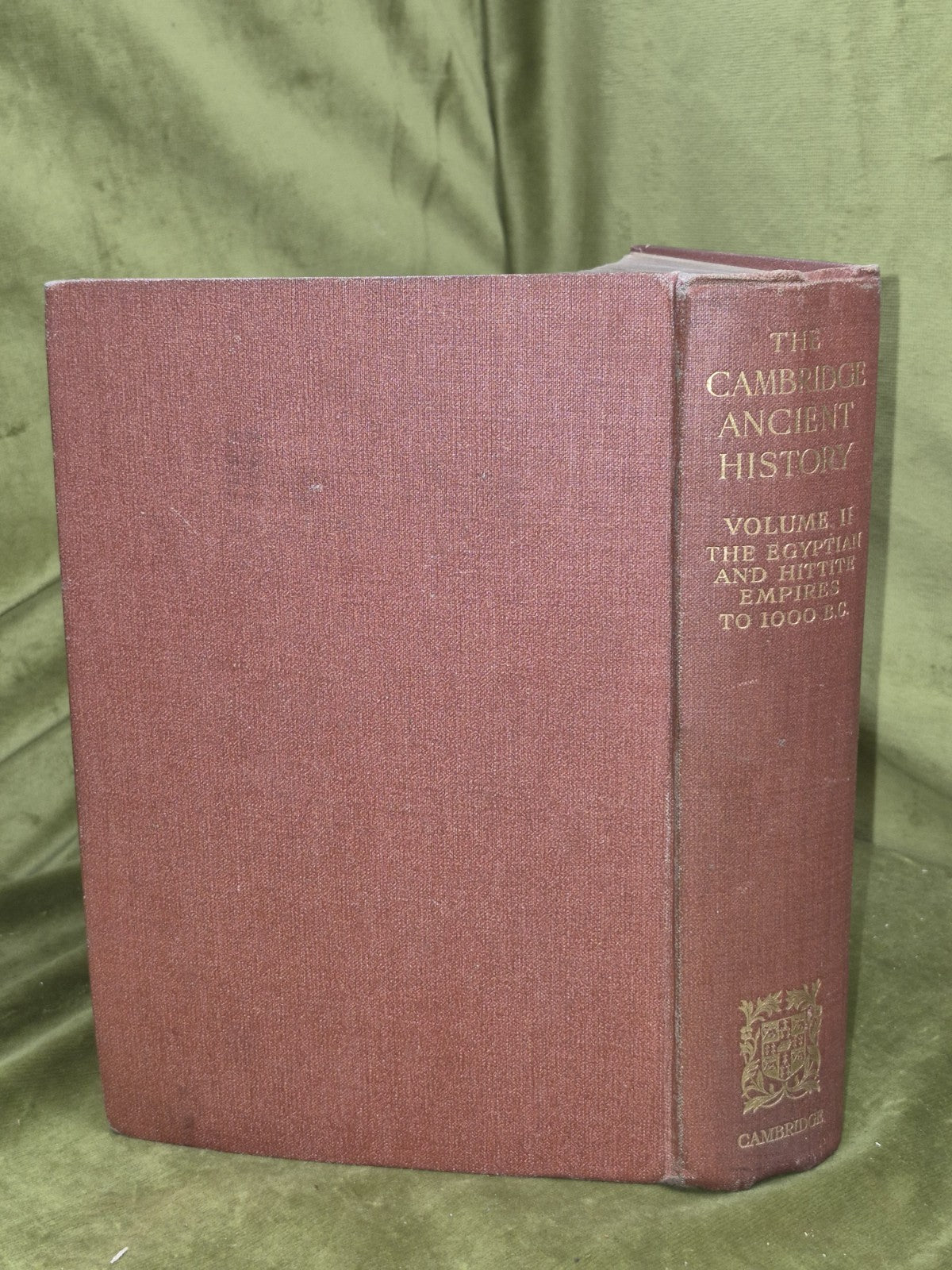 The Cambridge Ancient History Egyptian and Hittite Empires 1924 Volume II1