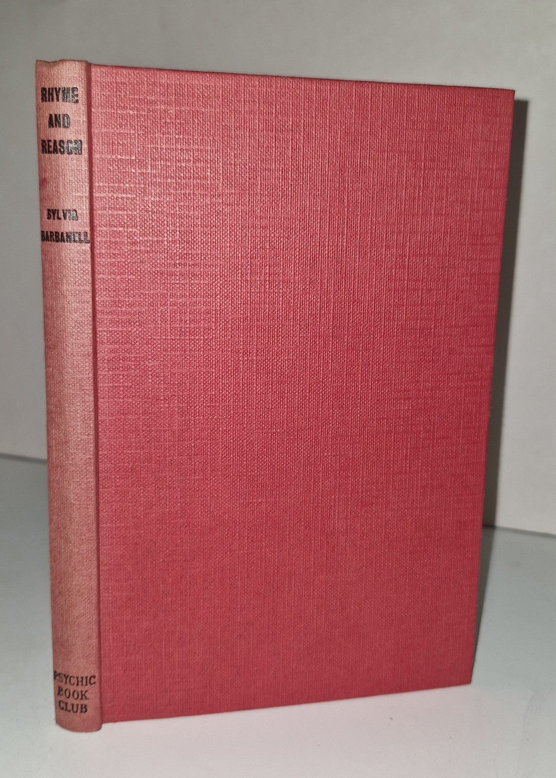 Rhyme And Reason Here Hereafter In Verse Barbanell Sylvia 1956 Psychic Book Club0