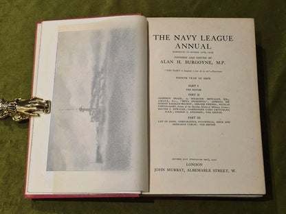 THE NAVY LEAGUE ANNUAL 1910 - 11 & 1911 - 12  Hardcover Ed. Alan H. Burgoyne 6