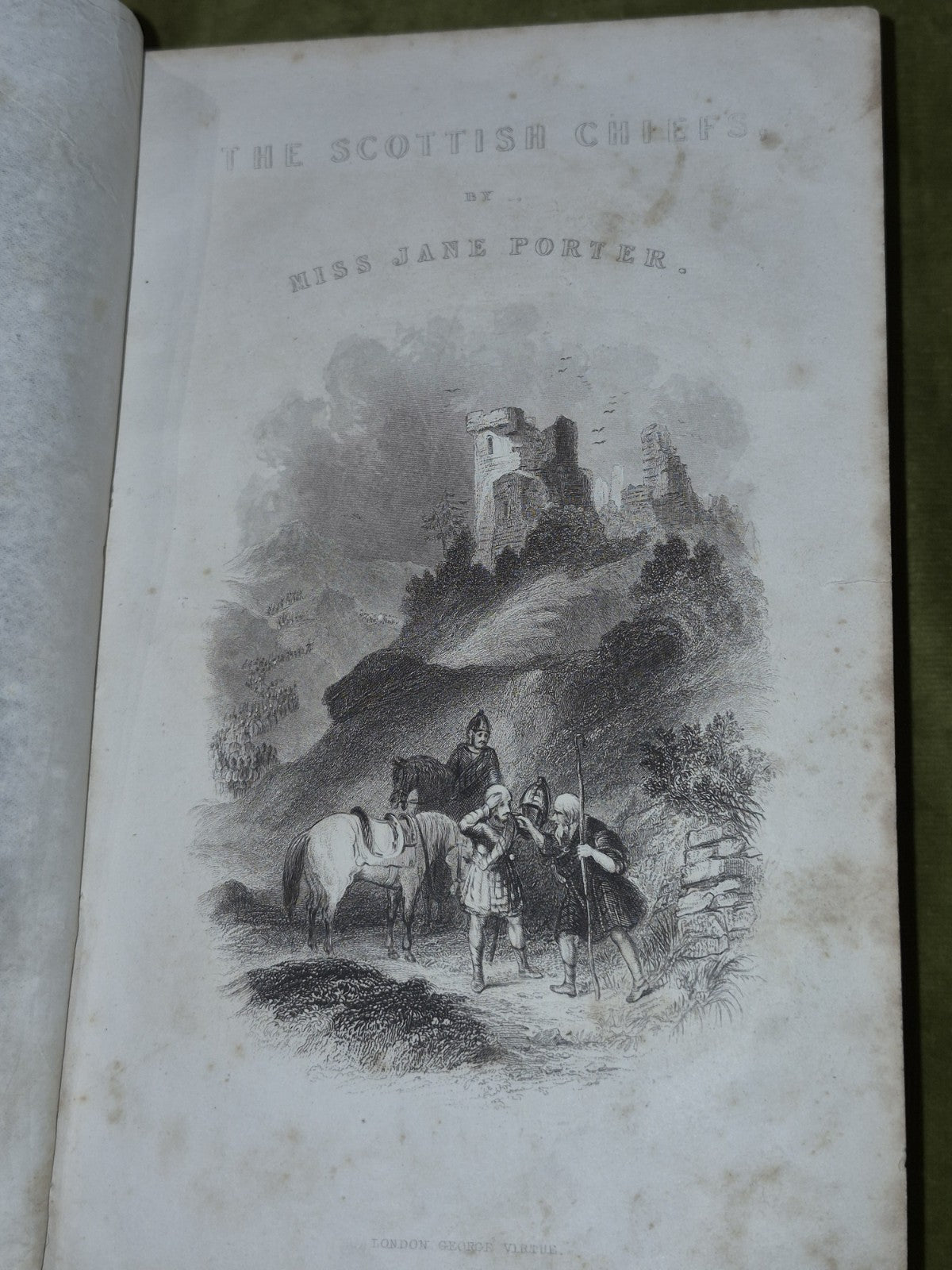 Scottish Chiefs Jane Porter Virtue and Company Complete Two Volumes in One c18409