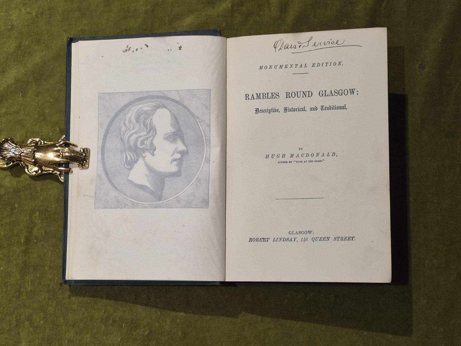 Rambles Round Glasgow - Hugh Macdonald , Robert Lindsay Monumental Ed. c. 18545