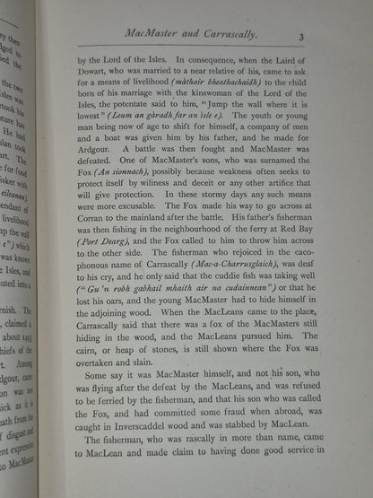 Waifs and Strays of Celtic Tradition Argyllshire Series V: Clan Traditions 18957