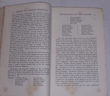 Annals Of Christ's Hospital (1901) [Methuen & Co] 1st Edition Hb Book4