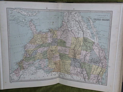 Zell's Descriptive Hand Atlas of The World (1871) John Bartholemew A Fullarton9