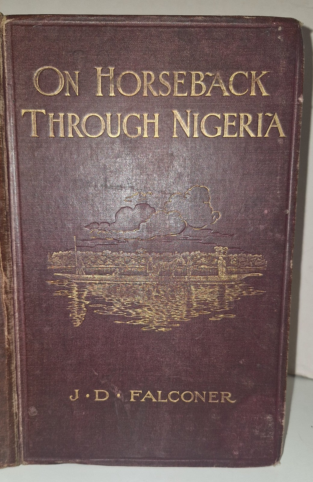 1911 On Horseback Through Nigeria  Folding Map 1st Edition Illustrated.2