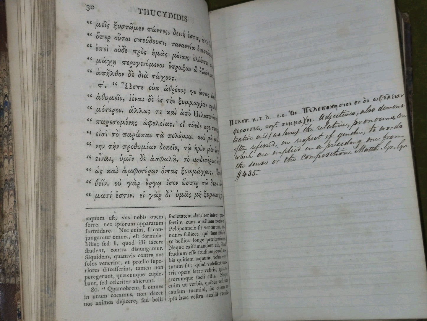 Thucydides Graece & Latine 1804 Wassii et Dukeri Tom V8