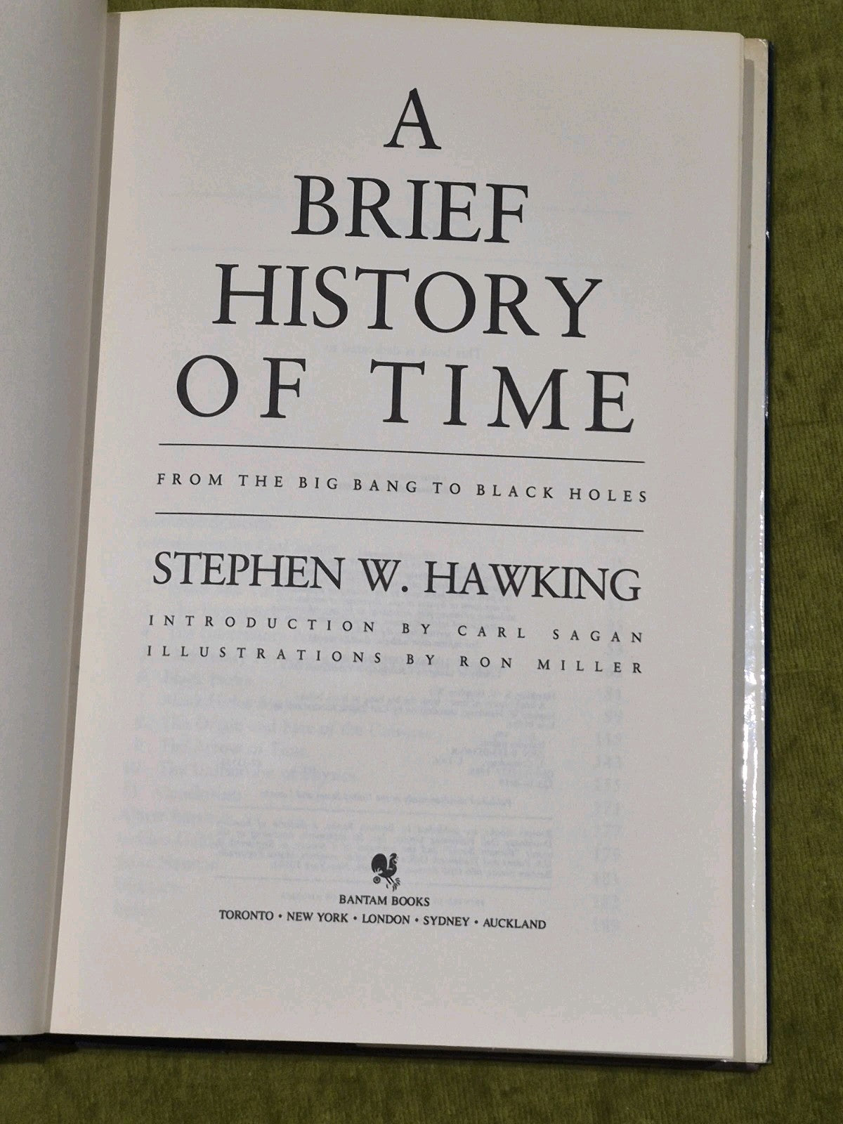 A Brief History of Time by Stephen Hawking 1st/3rd US Edition (Hardcover, 1988)5