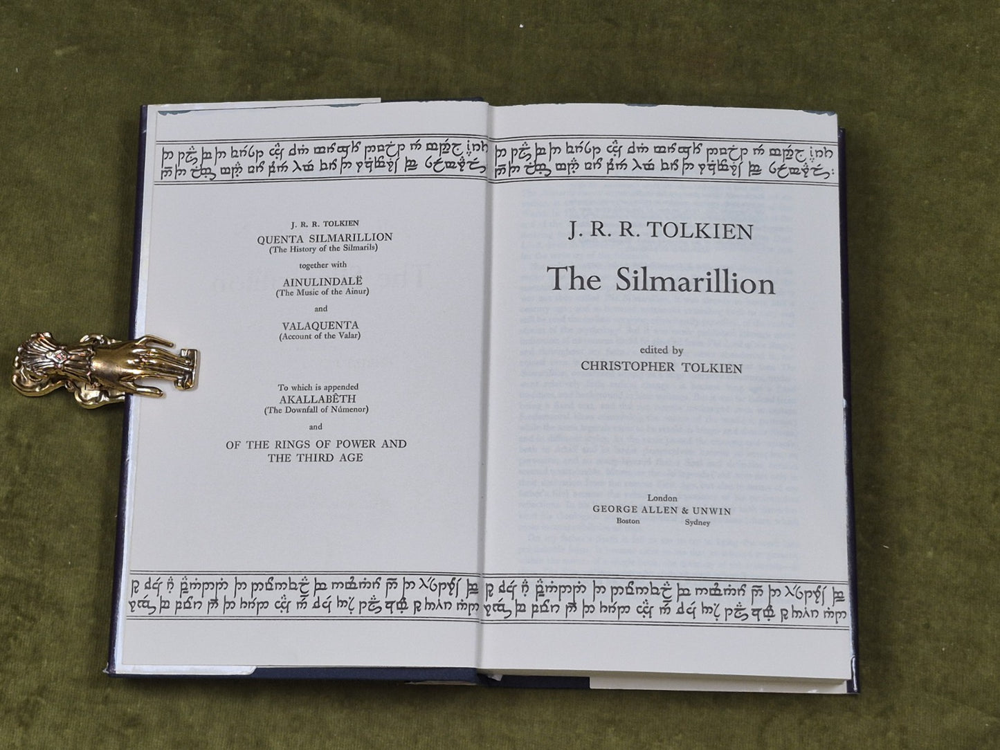 The Silmarillion, J. R. R. Tolkien, First Edition (1977) George Allen & Unwin4