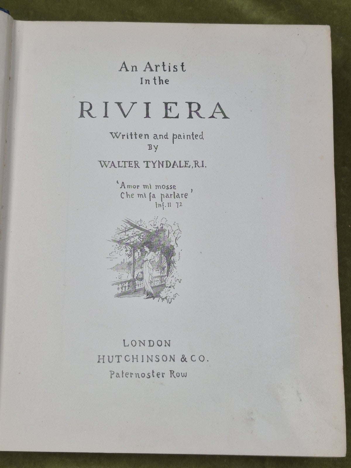 An Artist in the Riviera Walter Tyndale London Hutchinson6