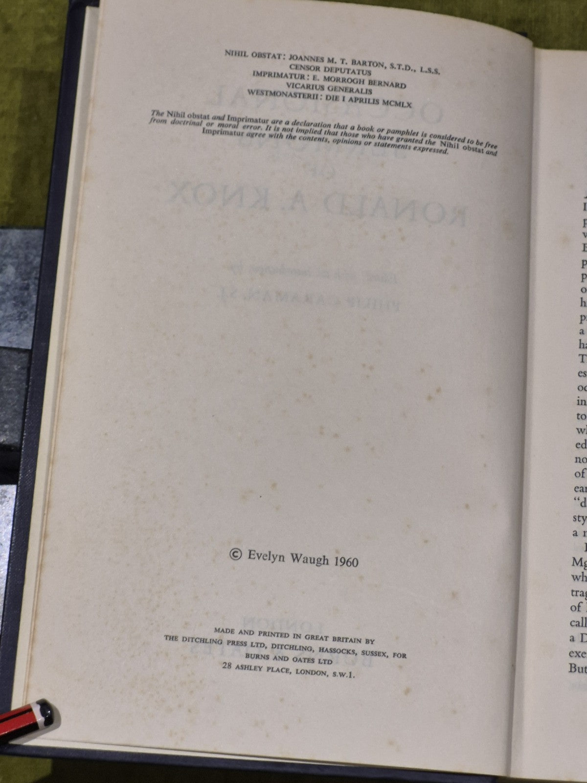 The Occasional and Pastoral Sermons of Ronald A. Knox Hardcover 1960, in 2 Vols.4