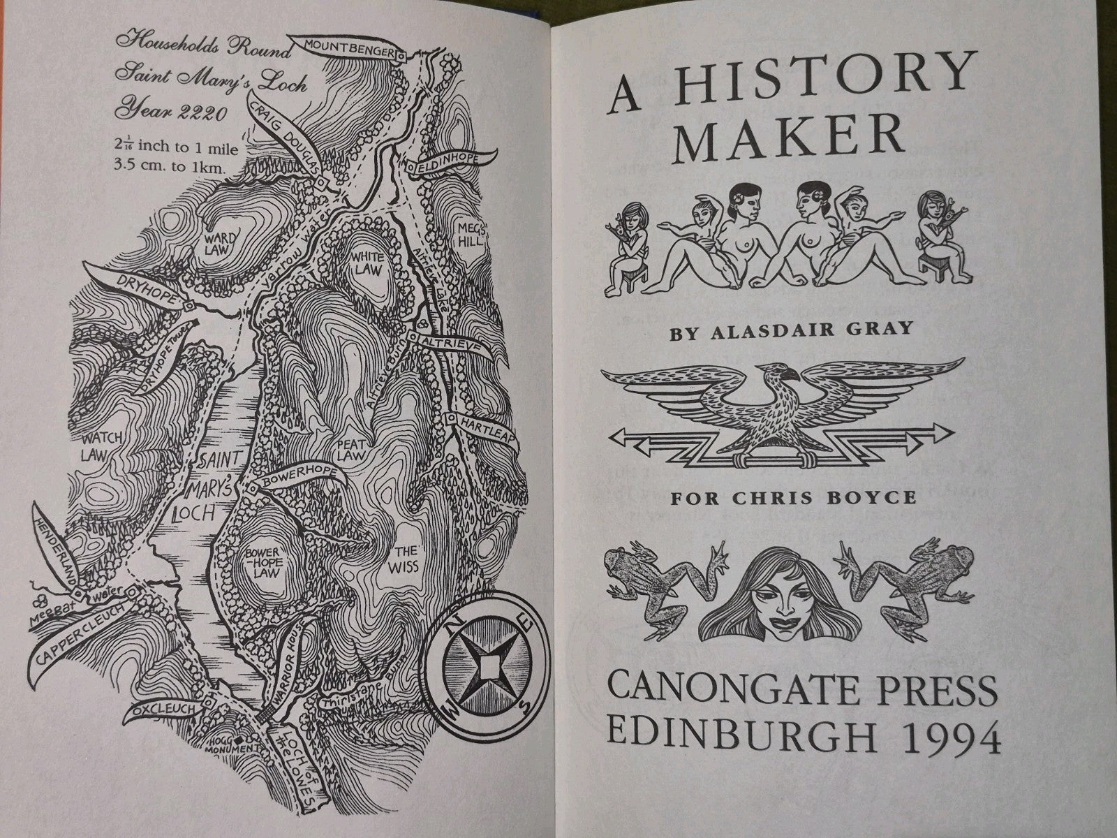 Alasdair Gray A History Maker First Edition 1994 Hardback5