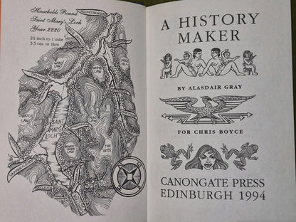 Alasdair Gray A History Maker First Edition 1994 Hardback5