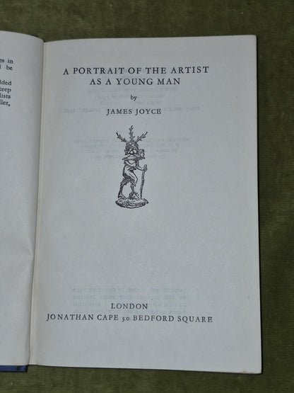 Portrait of the Artist as a Young Man James Joyce 1930 Traveller's Library First3