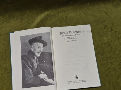 Jimmy Durante by David Bakish 1st Ed  1995 [McFarland & Co] Hb Book5