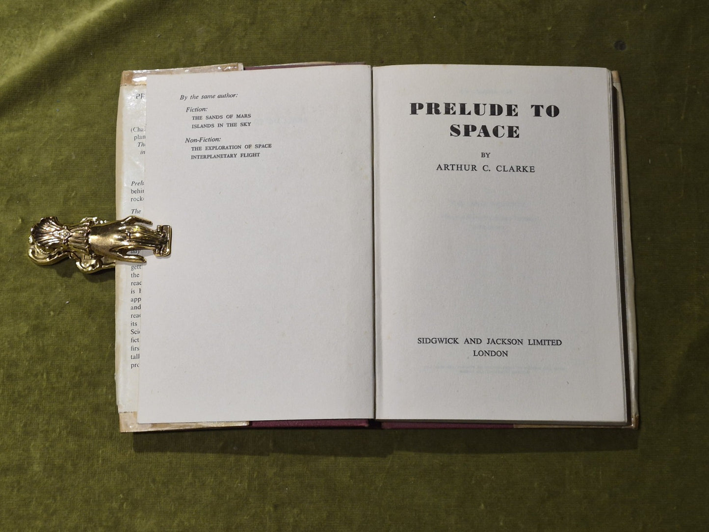 Arthur Clarke - Prelude To Space 1ST EDITION WITH DUST JACKET 6