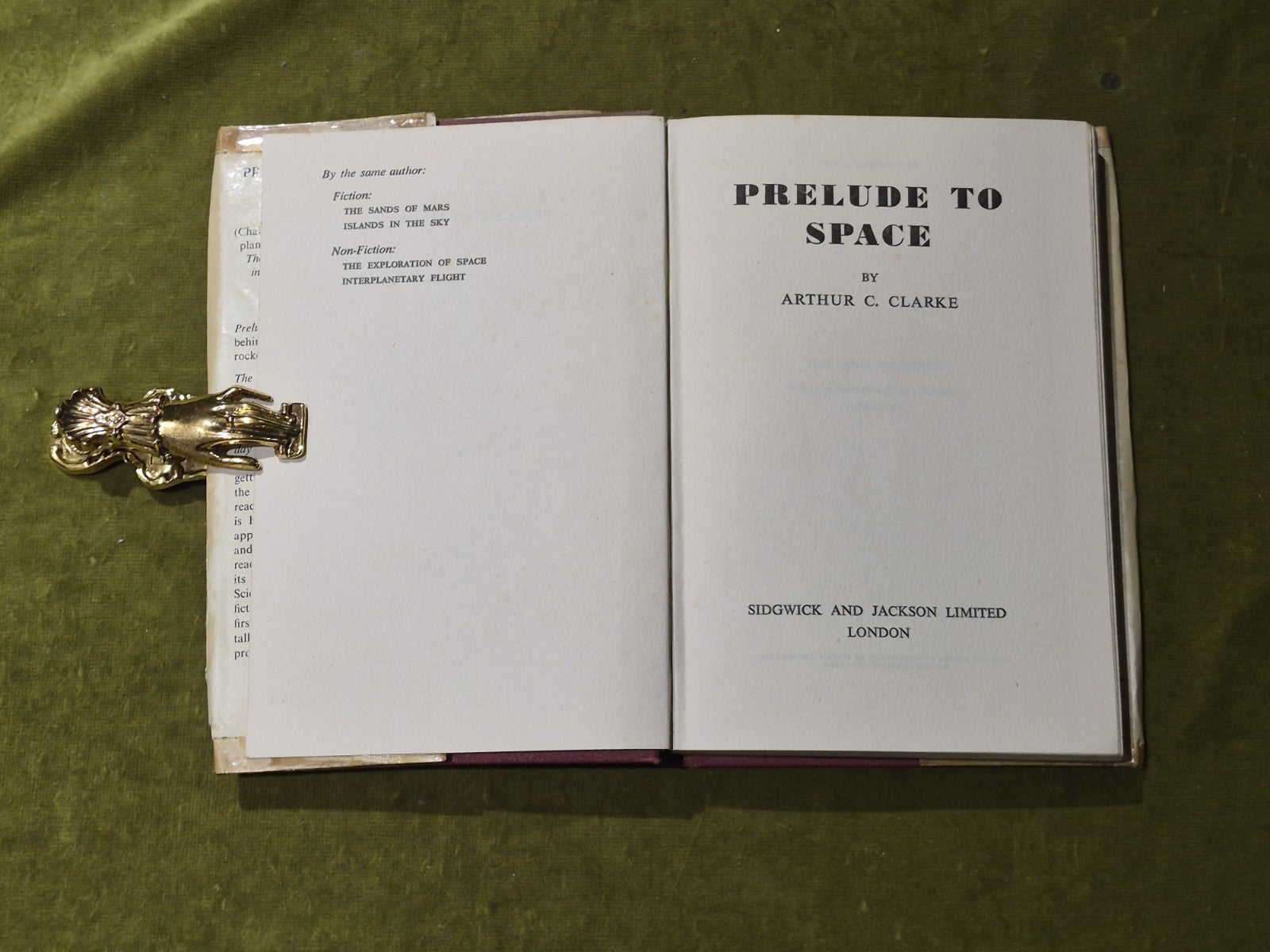 Arthur Clarke - Prelude To Space 1ST EDITION WITH DUST JACKET 6