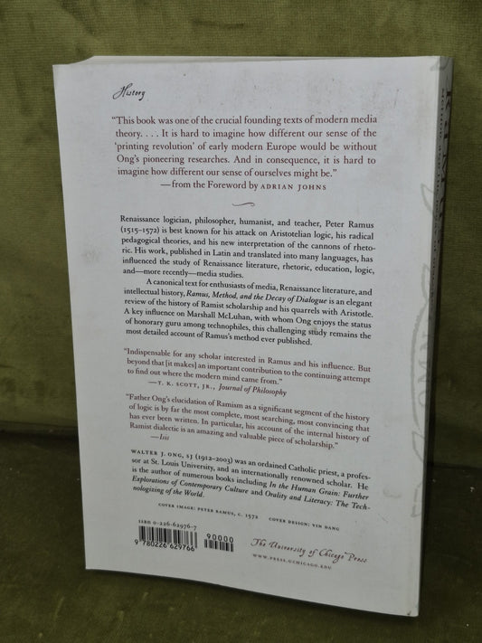Ramus, Method, and the Decay of Dialogue Walter J. Ong, S. J.1