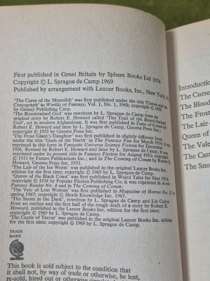 Conan First Editions 1974 Sphere Job Lot First 10 Books Paperback21
