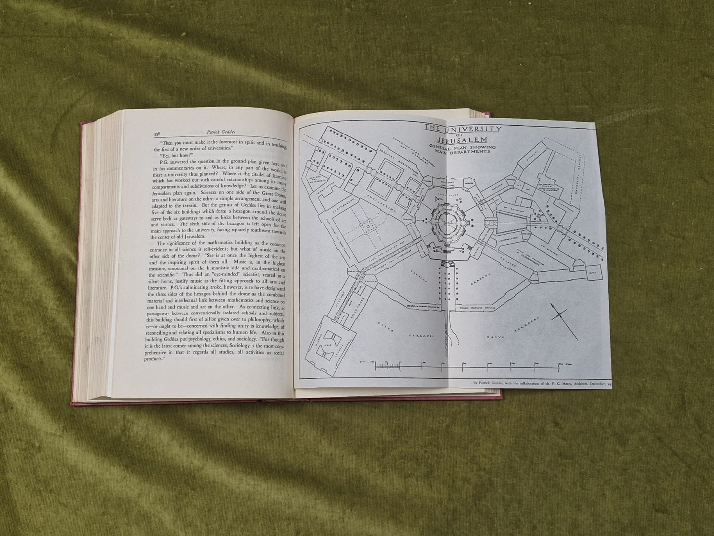 Patrick Geddes Maker of the Future - Philip Boardman , Chapel Hill 1944 1st HB8