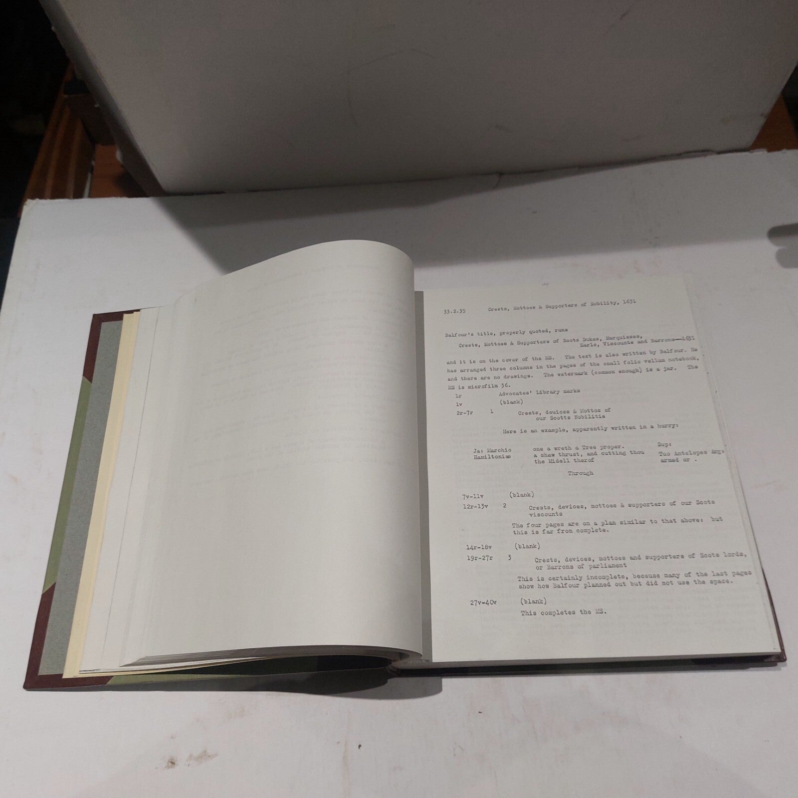 H. L. Hamilton Beautifully Bound Dissertation: Balfour's Heraldic (Vol I & II)17