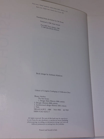 The Hot House: Italian New Wave Design Andrea Branzi (1984)3