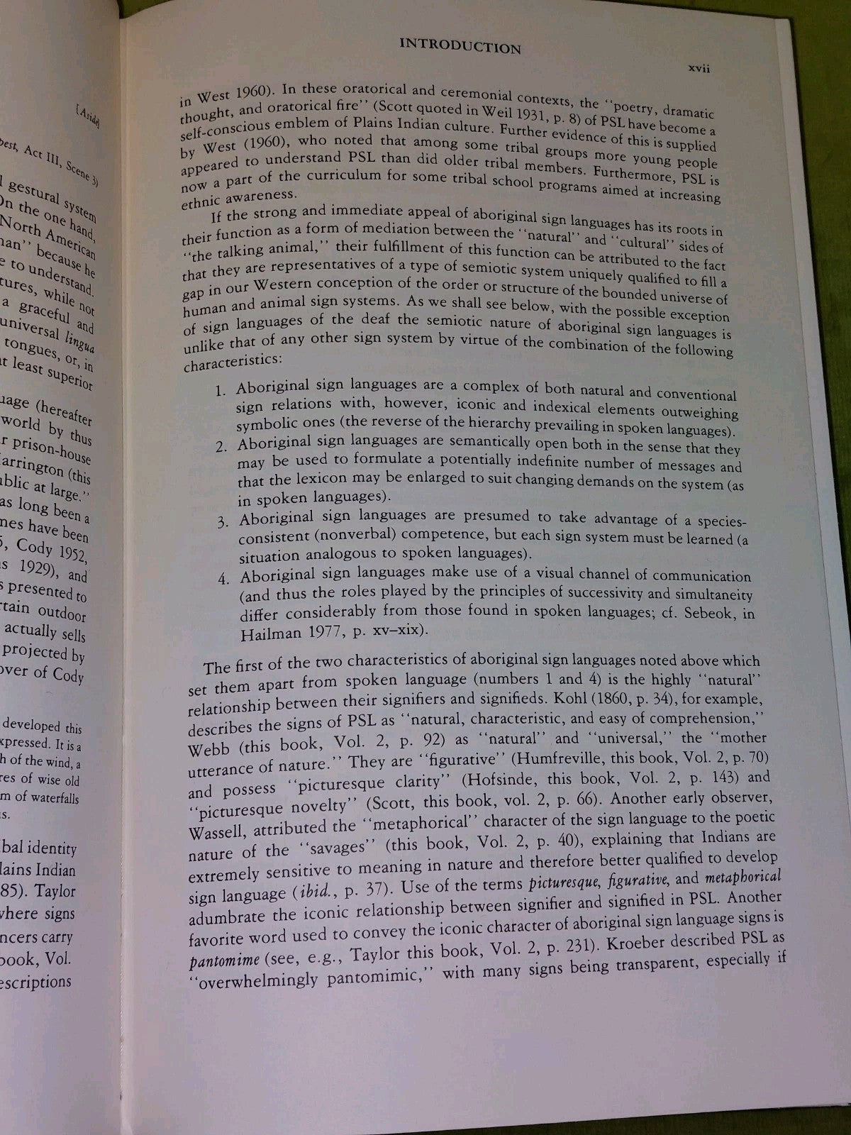 Aboriginal Sign Languages of the Americas and Australia Volumes 1 AND 2 (1978)7