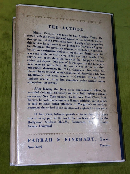 Delilah a Novel by Marcus Goodrich 1941 First Edition1