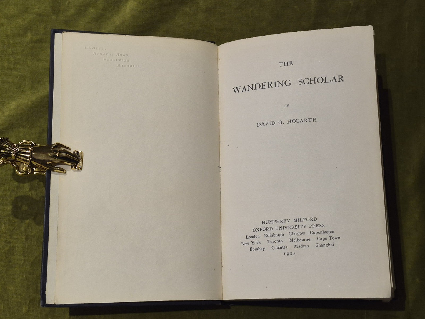 The Wandering Scholar - Hogarth D.G.3