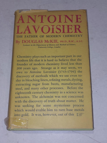 Antoine Lavoisier By Douglas McKie With Dust Jacket Hb Book0
